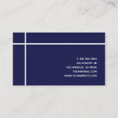 Grensoverschrijdende zeemacht Eenvoudig modern min Visitekaartje (Achterkant)
