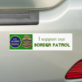 grenspatrouille bumpersticker (Op auto)