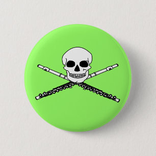 Grensstroom met Button van de schedel