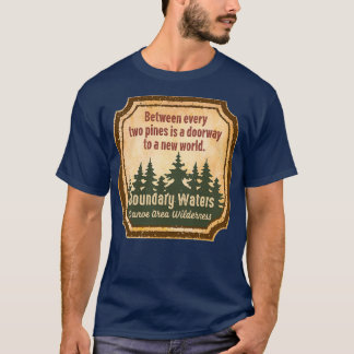 Grenswateren Kanoe - gebied Wilderheid UU T-shirt