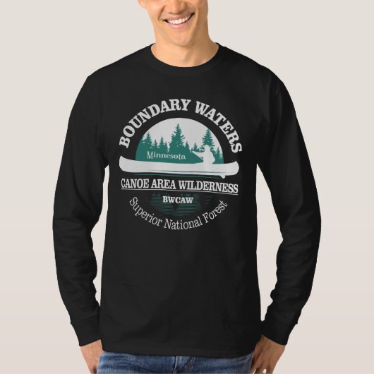 Grenswateren Kanoe Trail Wilderness T-shirt (Voorkant)