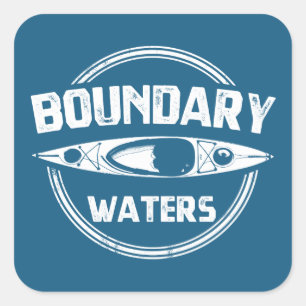 Grenswateren Vierkante Sticker