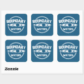 Grenswateren Vierkante Sticker (Vel)
