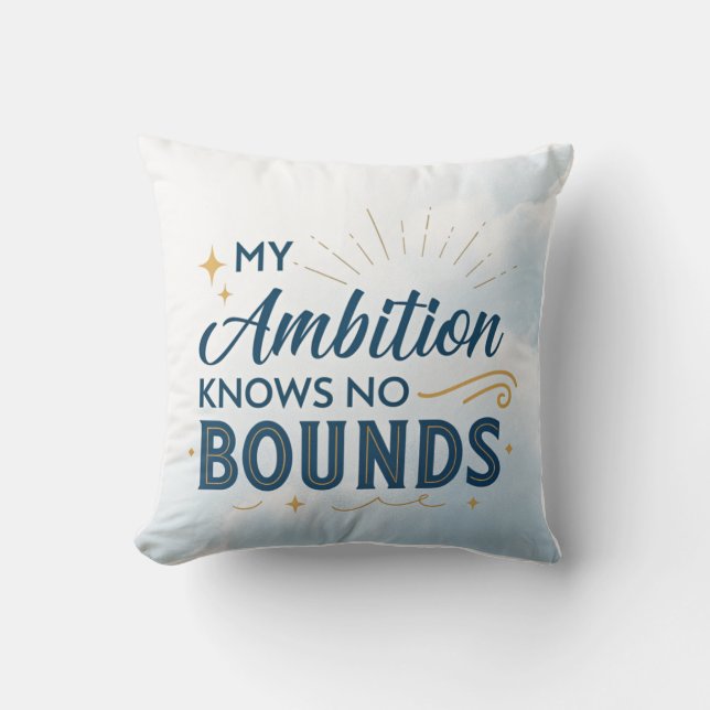 Grenzeloos Ambitie Kussen (Voorkant)