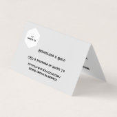 Grenzeloos en vet visitekaartjes (Voorkant)