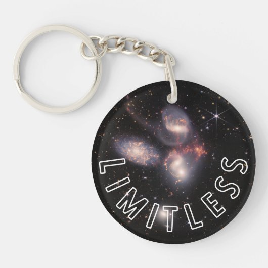 Grenzeloos Inspirerend Gepersonaliseerd 2-zijdig Sleutelhanger (Voorkant)