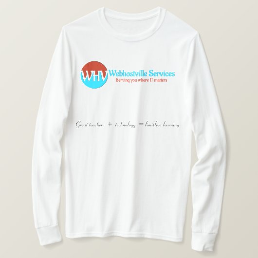 grenzeloos leren: T-shirt (Design voorkant)