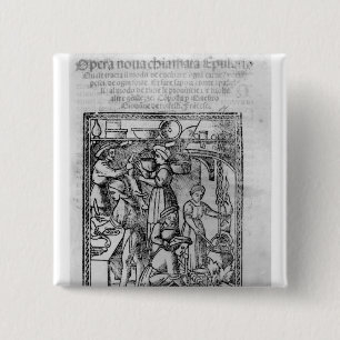 Grenzen aan een Italiaans kookboek Vierkante Button 5,1 Cm