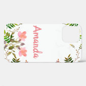 Grenzen, bladeren en bloemen Case-Mate iPhone case (Achterkant (horizontaal))