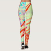 Grenzen gaan rood leggings (Achterkant)