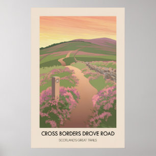 Grenzen Over Bruggen Schotland's Grote Wandelroute Poster
