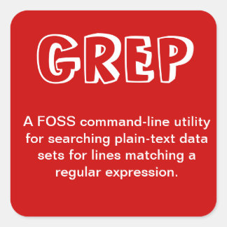 GREP-Sticker Vierkante Sticker
