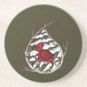 Grès Alexandre le Dessous de verre Cardinal en pierre (Devant)