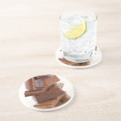 Grès Bars à bonbons au chocolat Dessous de verre en grè (Côté)