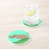 Grès Dessous de verre de Crocoduck en couleurs ! (Côté)