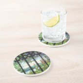 Grès Dessous de verre de cru en verre souillé de (Côté)