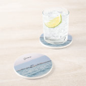 Grès Dessous de verre de la mer Egée en Grèce (Côté)