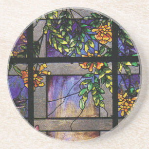 Grès Dessous de verre de trellis de jardin en verre