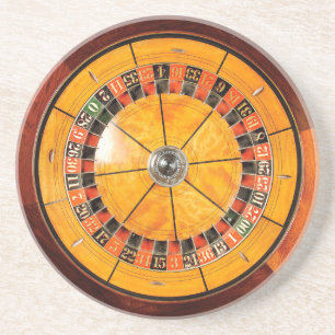 Grès Dessous de verre en bois classiques de roue de