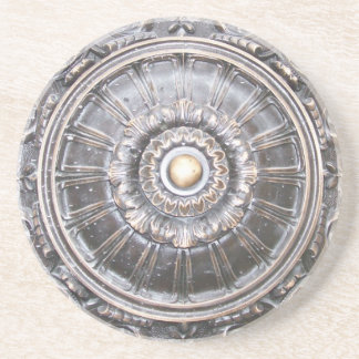 Grès Dessous de verre en bronze gothiques de médaillon