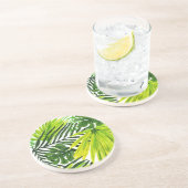 Grès Dessous de verre en céramique Green Palms (Côté)