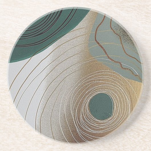Grès Dessous de verre en céramique « L'Œil de la Terre  (Devant)