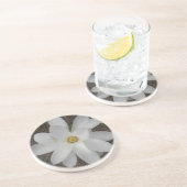 Grès Dessous de verre en fleurs de Magnolia blanche (Côté)