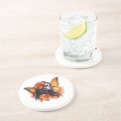 Grès Dessous de verre en pierre de Calavera Catrina (Côté)