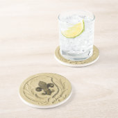 Grès Dessous de verre en pierre de Dessous de (Côté)