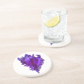 Grès Dessous de verre en pierre de la mer bleue (Côté)