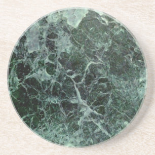 Grès dessous de verre en pierre de marbre vert