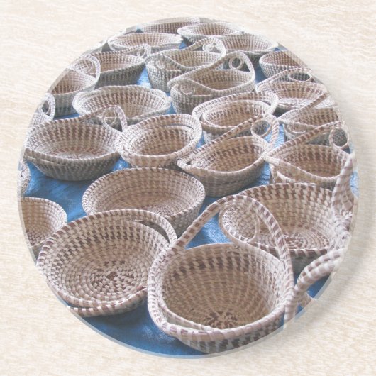 Grès Dessous de verre en pierre de paniers de Sc (Devant)