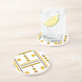 Grès Dessous de verre en pierre de style géométrique mo (Côté)