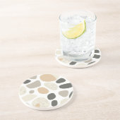 Grès Dessous de verre en pierre de Terrazzo scandinave (Côté)