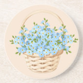 Grès Dessous de verre en pierre du panier à fleurs (Devant)