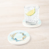 Grès Dessous de verre En Pierre Plage Seashell Thème Bl (Côté)