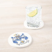 Grès Dessous de verre en pierre ronde de la PNJF (Côté)