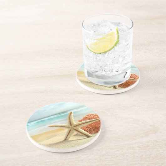 Grès Dessous de verre en pierre Starfish (Côté)