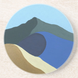 Grès Dessous de verre en plastique dur Couleurs du Mont