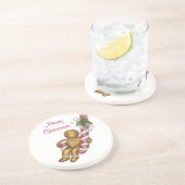 Grès Dessous de verre Homme en pain d'épices (Côté)