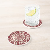 Grès Dessous de verre mandala représentant un aigle en (Côté)