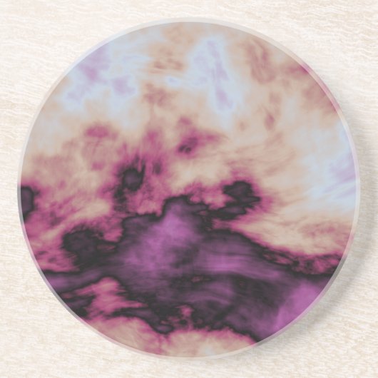 Grès dessous de verre rustique en marbre (Devant)