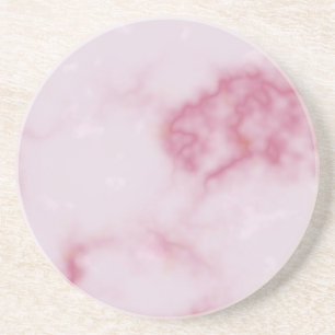 Grès ensemble de dessous de verre en marbre rose