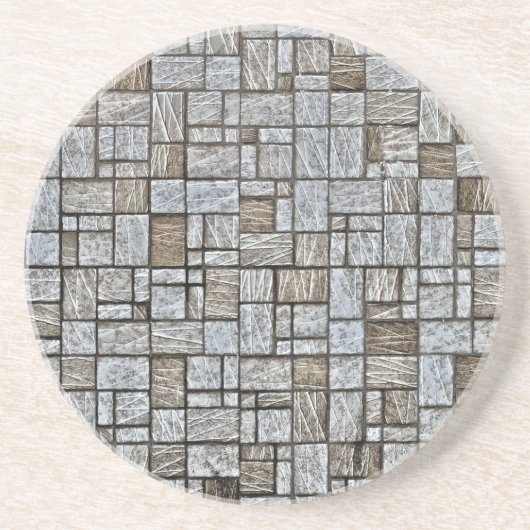 Grès ensemble de dessous de verre en pierre de mosaïque (Devant)