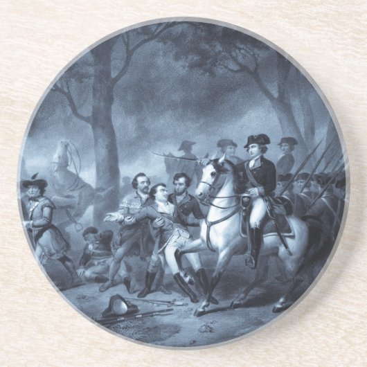 Grès George Washington en dessous de verre de soldat (Devant)