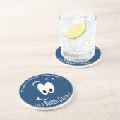 Grès Je suis un Dessous de verre sombre en bas (Côté)