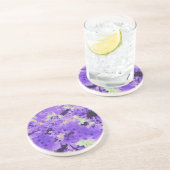 Grès Les cerisiers en fleurs dans un Dessous de verre v (Côté)
