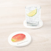 Grès Mango ! dessous de verre en pierre (Côté)
