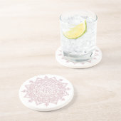 Grès Mindfulness Mandala Design Dessous de verre en grè (Côté)