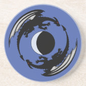 Grès Moon Dragons Design Imaginaire Dessous de verre en (Devant)